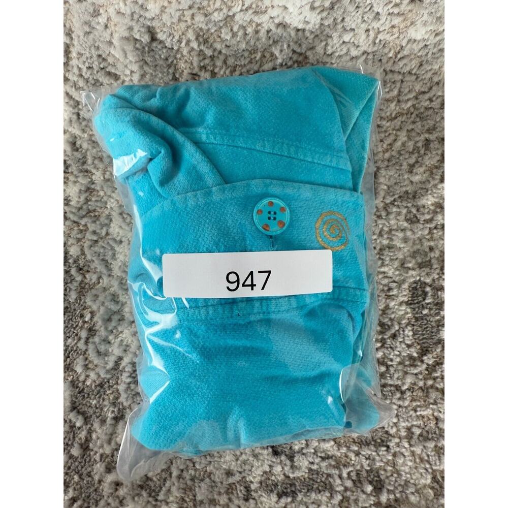 Babytoes Clothing Womens Size 8 100% Cotton Made In USA Blazer Jacket Blue - Picture 9 of 9